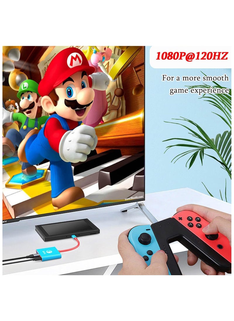 Captaintech Portable Switch Dock for Nintendo Switch/OLED & Steam Deck – HDMI 2.0 TV Mode Adapter | Compact Travel Replacement Dock  - Image 2