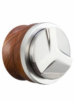 Excefore 58mm Coffee Distributor, Espresso Palm Tamper, Adjustable Height Coffee Leveler Tool with Three Angled Slope Stainless Steel Base & Walnut Handle Fits for 54mm Breville Portafilter (58mm)  - Image 1