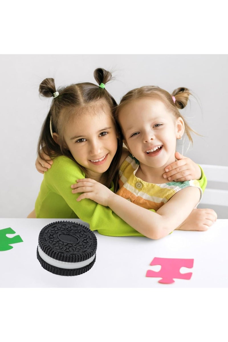 طقم 2 قطعة من ألعاب السليكون القابلة للضغط على شكل بسكويت – ألعاب ناعمة لتخفيف التوتر للقلق والتركيز وزينة المكتب، مجموعة ألعاب فidget المحمولة - Image 5