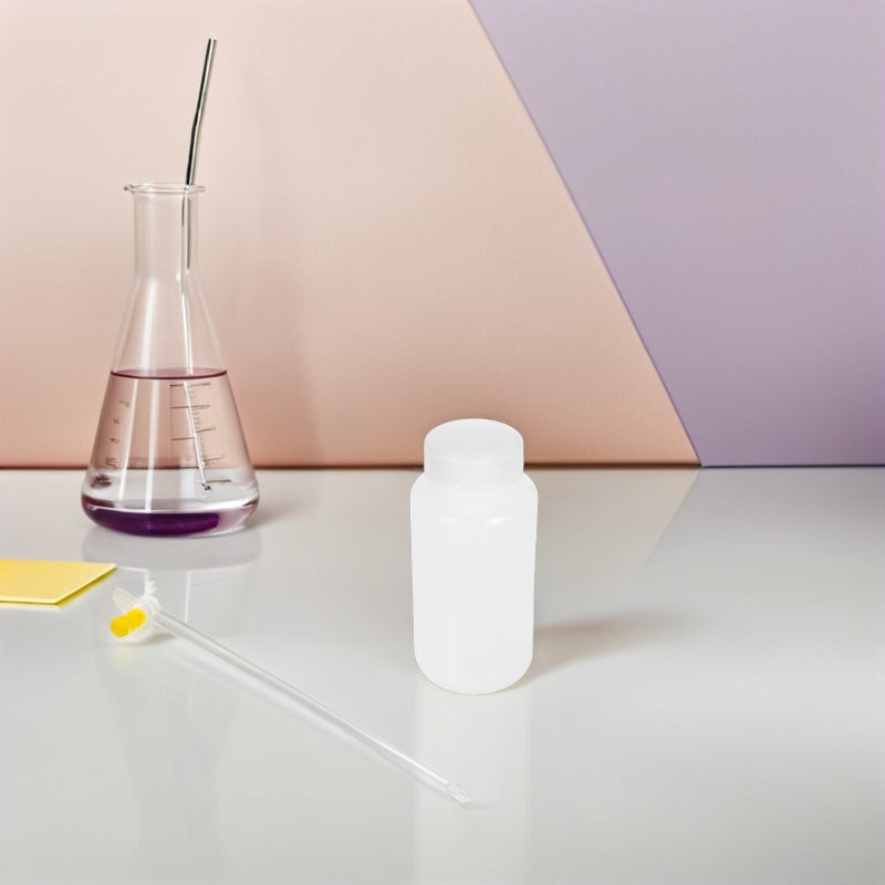 12pcs Wide Mouth Lab Reagent Bottles 250 ML Sealed Leak-Proof Sample Containers White Chemical Storage Bottles For Laboratory Classroom Use - Image 2
