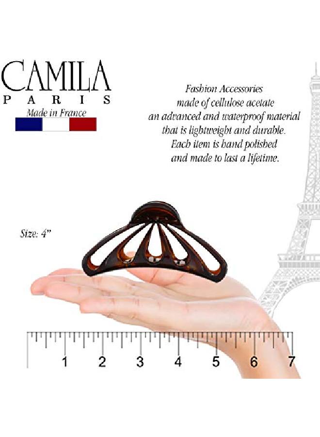 CAMILA Paris Nv109 French Hair Clip For Women For Thick Volume Hair Tortoise Shell Girls Hair Claw Clips Jaw Fashion Durable Styling Hair Accessories For Women Strong Hold Grip Made In France - Image 4