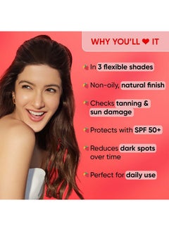 Dot & Key Strawberry Dew Tinted Sunscreen Spf 50+ Pa++++ - 01 Porcelain | Protection Against Ua/Ub | Broad Spectrum, Water & Sweat Resistant | For All Skin Types | 50Ml  - Image 4