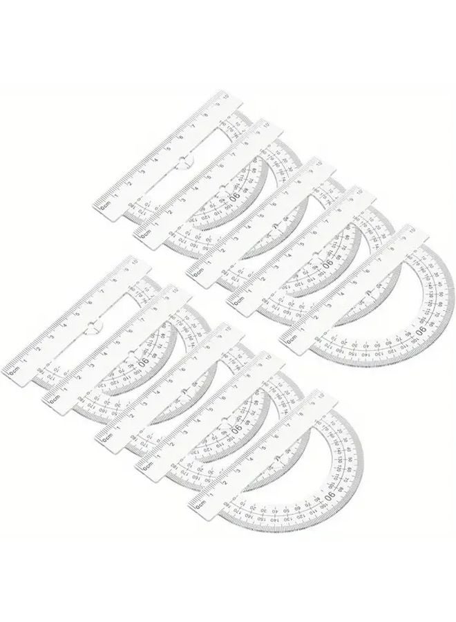 Small Hollow Angle Gauge 180 Degree Precision Half Circle Protractor for Engineering and Carpentry - Image 3