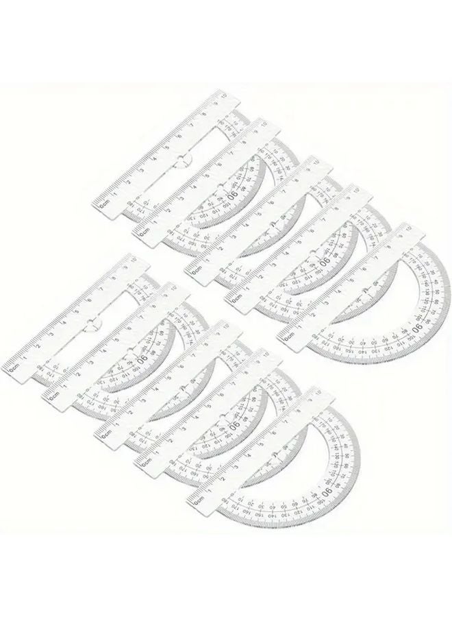 Small Hollow Angle Gauge 180 Degree Precision Half Circle Protractor for Engineering and Carpentry - Image 1