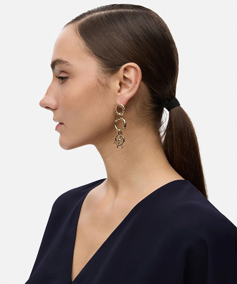 ابيكول Dangle Asymmetrical Earrings