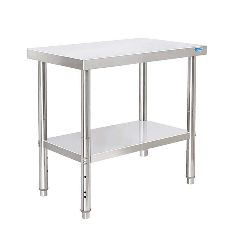 KUARBARR Stainless Steel Table 30 x 18 Inch, Stainless Table for Prep & Work, Commercial NSF Metal Table for Restaurant Kitchen Garage - Image 1