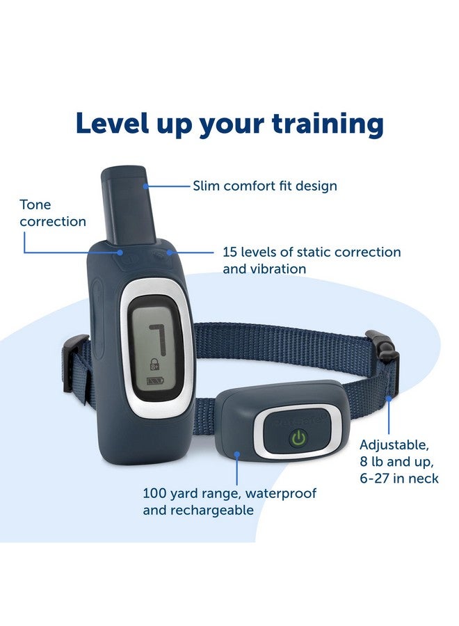 PetSafe Remote Trainer Dog Training Collar - 3 Training Modes: Tone, Vibration, 15 Levels of Static Stimulation, Standard for Dogs Over 8lb+ - Waterproof, Durable, Rechargeable - 100 Yards (300 Feet) - Image 2