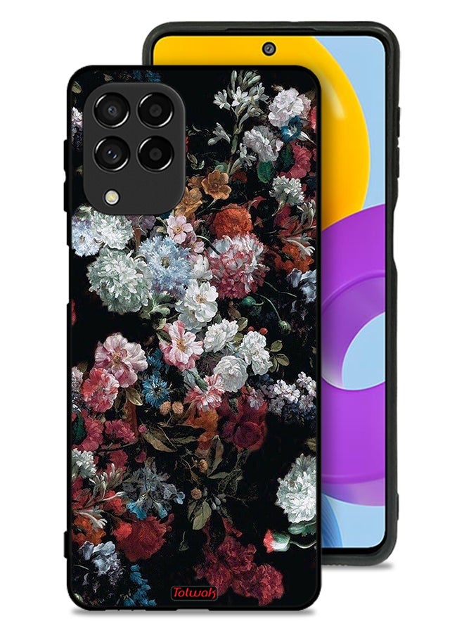 Tolwak Samsung Galaxy M53 Protective Case Cover Vintage Roses - Image 1