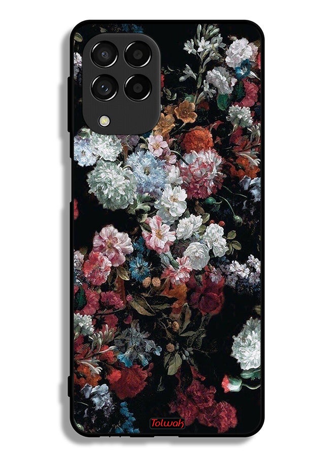 Tolwak Samsung Galaxy M53 Protective Case Cover Vintage Roses - Image 2