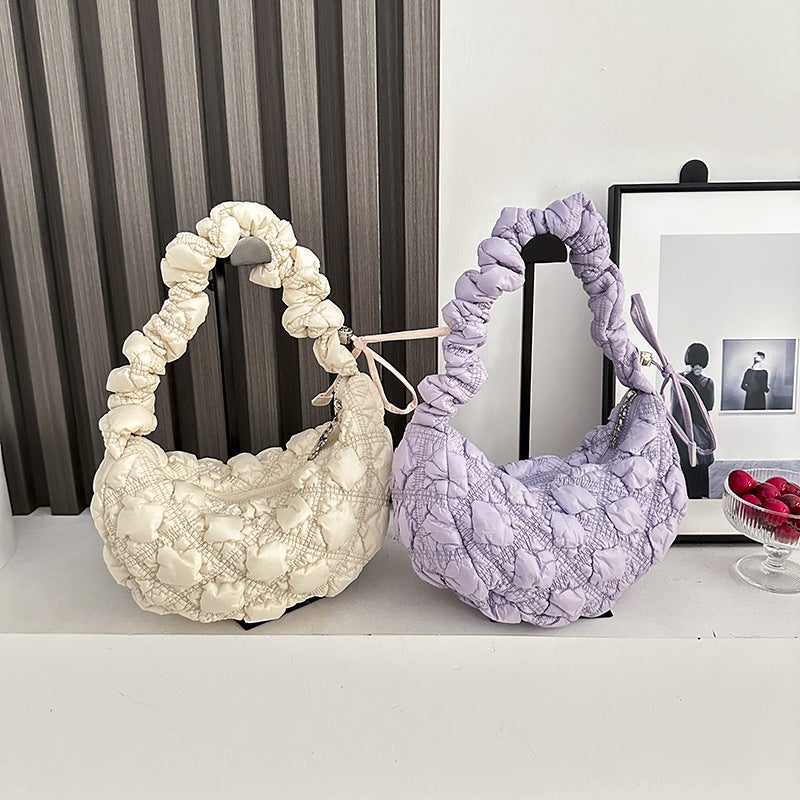 Women's Quilted Shoulder Bag in Multiple Colors - Image 4