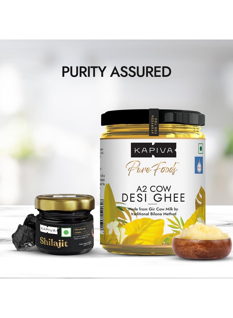 Kapiva Himalayan Shilajit 20g + Kapiva A2 Desi Ghee 500g - Image 3
