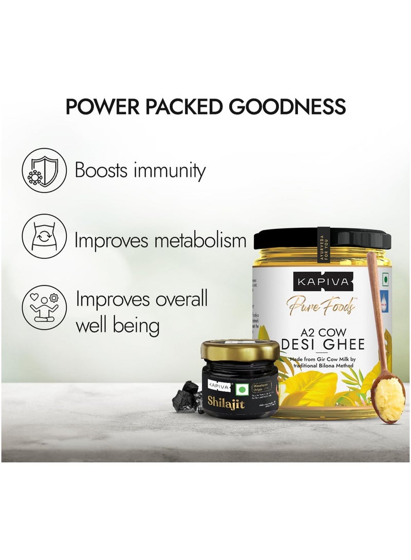 Kapiva Himalayan Shilajit 20g + Kapiva A2 Desi Ghee 500g - Image 4