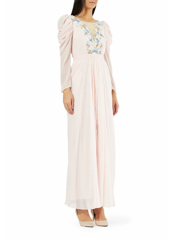 Amri Embroidered Chiffon Dress