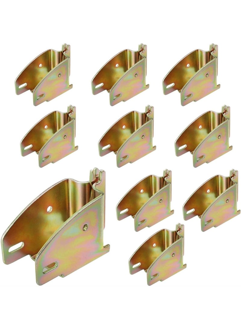 Generic 10-pack of beam end sleeve fittings, galvanized steel, fits 2x4 2x6, adds removable load lock bar for cargo area  - Image 1