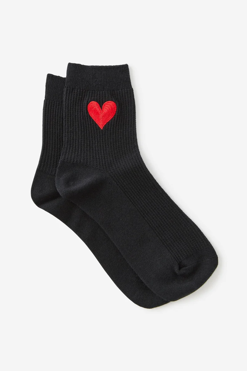 Typo Mid Crew Socks