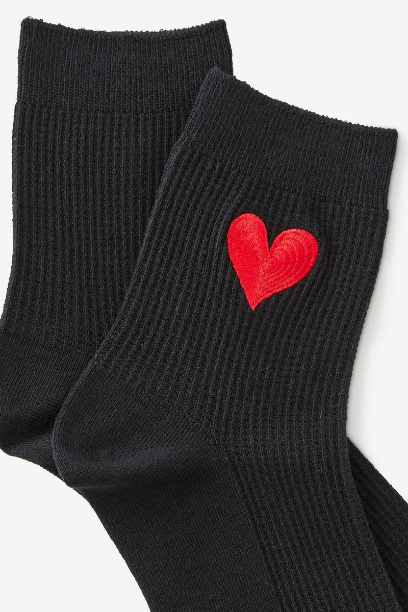 Typo Mid Crew Socks