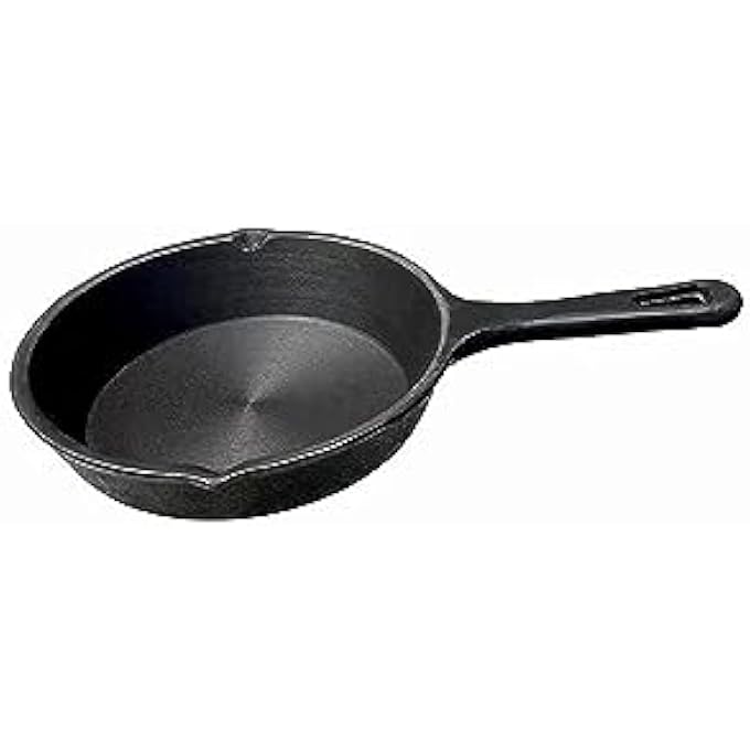 Ayda Cast Iron Pre Seasoned SkilletFrying PanTadkaOmeletteToxin FreeBlackWeight125 KgDiameter15 Cm