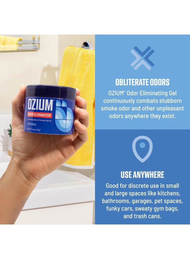 Ozium 8 Oz. 1 Pack Odor Eliminating Gel for Homes, Cars, Offices and More - Image 3