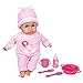 Lissi Dolls Talking Baby with Feeding Accessories 13 inches Pink - Image 3