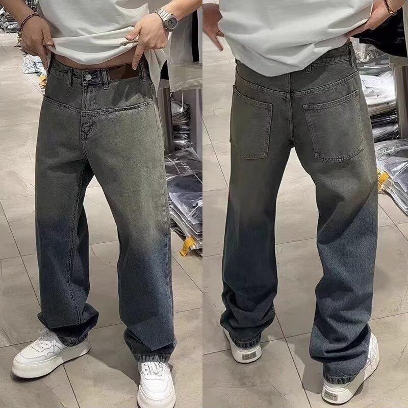 Unisex Classic Denim Jeans Loose Fit Daily Outdoor Wear - Image 3
