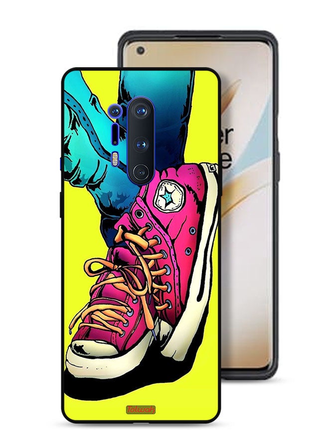 Tolwak OnePlus 8 Pro 5G Protective Case Cover Canva Shoes Art - Image 1