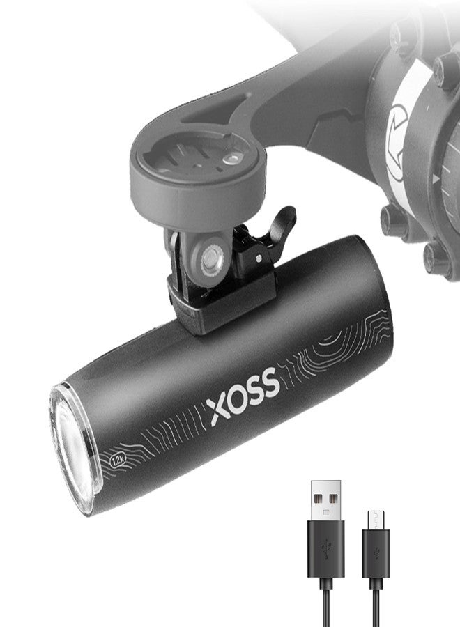 XOSS XL-1200 Bike Headlight for Night Riding,1200 Lumen USB-C Rechargeable Bicycle Headlight,6 Lighting Modes Aluminium Shell Bike Front Light - Image 1