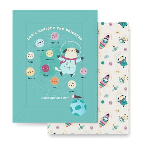 Tidy Sleep Baby Changing Mat – Waterproof, Foldable, Padded Diaper Changing Sheets for Newborns & Infants – Pack of 2, Our Mission (65 cm x 45 cm) - Image 1