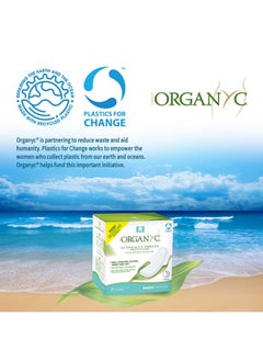ORGANYC Organyc New and Improved 100% Certified Organic Cotton Overnight Feminine Pads, Heaviest Flow, Super Absorbency 2.0, 7 Count  - Image 3