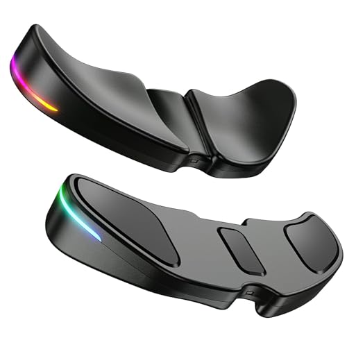 IFYOO HornsX1 Right-Handed RGB Ergonomic Gliding Palm Rest for Mouse, Wrist Rest Pad, 3 RGB Lighting Modes, Reduce Wrist Pain, Anti-Fatigue, for Gaming/Office Work Casual Use - Black2, 1 PCS - Image 1