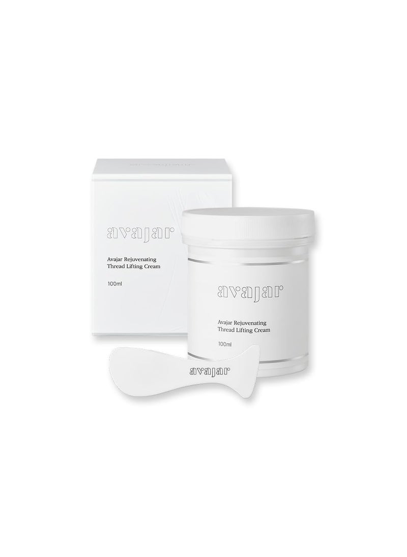 Avajar Avajar Thread Cream - Firming Face Cream with Collagen For Extremely Dry Skin | Korean Skin Care Moisturizing Facial Cream | Self Care Night Cream For Neck Firming & Tightening (100ml / 3.38 fl oz) 