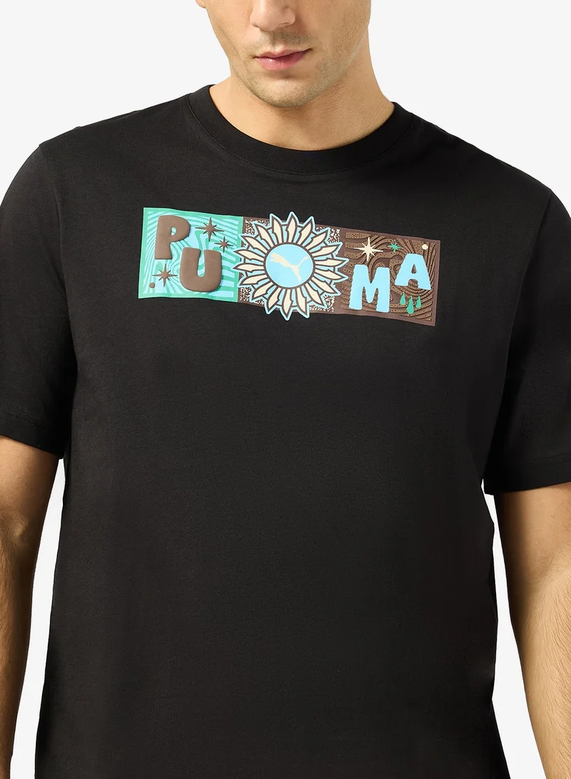 PUMA  Sunset Drive Graphic T-Shirt for Men | Best Price UAE