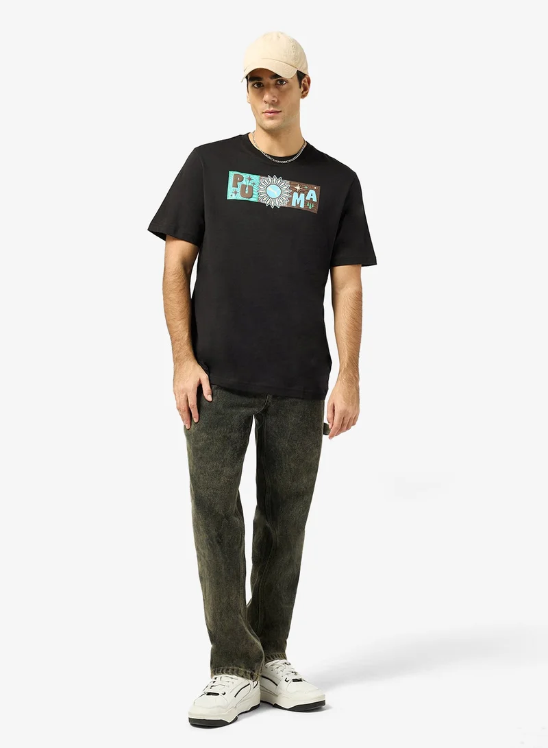 PUMA  Sunset Drive Graphic T-Shirt for Men | Best Price UAE