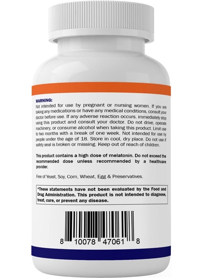 Vitamatic ميلاتونين 30 ملغ - مع ب6 و L-ثيانين - 120 قرص سريع الذوبان بنكهة التوت الطبيعية (جرعة 2 قرص = ميلاتونين 60 ملغ) (120 عدد (عبوة من 2)) - Image 2