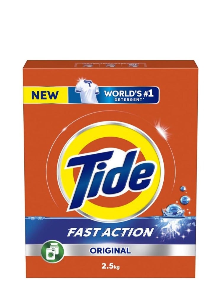 Tide Fast Action Laundry Detergent Powder, 2.5 KG - Image 1