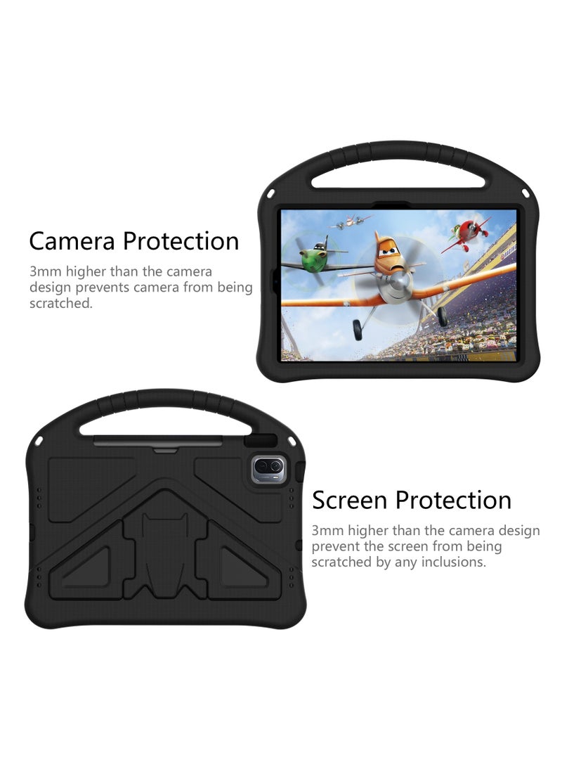 عام غطاء حماية لجهاز Huawei MatePad SE 11 (2024)، مقاوم للصدمات للأطفال، مصمم من مادة EVA، مع حامل لسهولة الاستخدام. - Image 3
