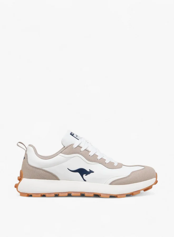 kangaROOS Men's Panelled Sneakers with Lace-Up Closure
