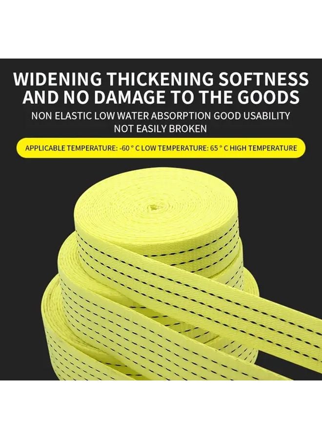 Heavy Duty Green Ratchet Strap 4x10 Adjustable Metal Clamp Non Slip Reusable Cargo Tie Down - Image 3