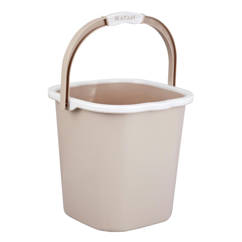 RATAN PLASTICWARE Premia Bucket 18L X 1 Desert RoseLight Weight and Easy to CarryPerfect for Use in Bathrooms Kitchen Wet Utility Areas - Image 4