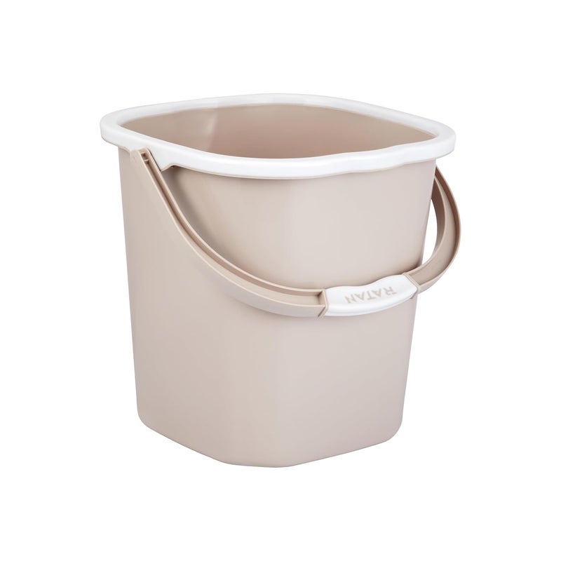 RATAN PLASTICWARE Premia Bucket 18L X 1 Desert RoseLight Weight and Easy to CarryPerfect for Use in Bathrooms Kitchen Wet Utility Areas - Image 5