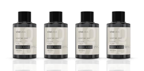 VINEVIDA (Pack of 4) Hotel Fragrance Collection Diffuser Oil - Hotel Scents Diffusers for Home - Cold Air Diffuser Oil - Hotel Scent Essential Oil, Diffuser Scents No. 1000, No.1001, No.1007, No.1003 - Image 1