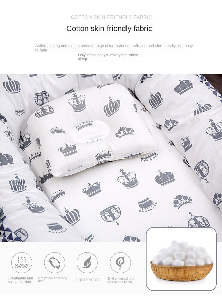 Y&D Portable Foldable Detachable Washable And Anti Pressure Baby Crib Bionic Detachable Baby Pillow Travel Baby Crib  - Image 3
