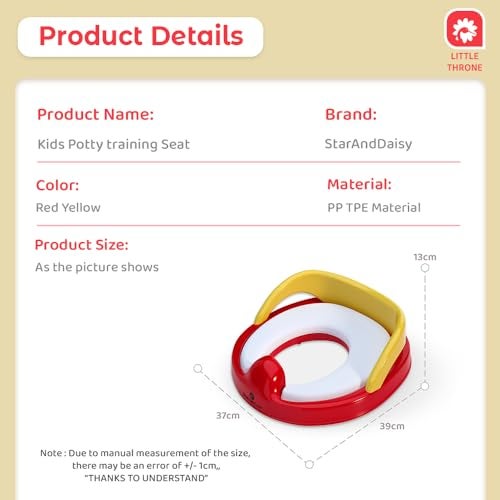 StarAndDaisy Potty Seat for Kids 1-5 Years – Child Safety Buckle Fixation Technology/Baby Potty Seat/Potty Training Seat with Comfortable Soft Cushion, Splash Proof Design, Anti Skid Legsd - Image 5