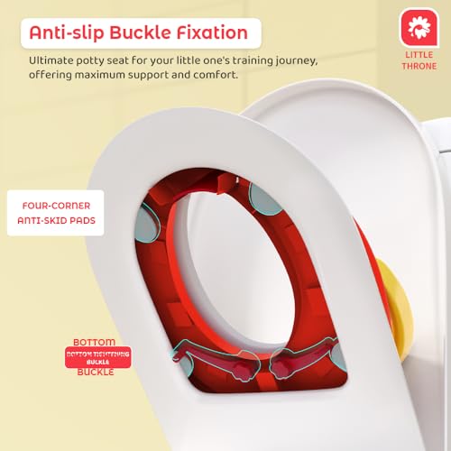 StarAndDaisy Potty Seat for Kids 1-5 Years – Child Safety Buckle Fixation Technology/Baby Potty Seat/Potty Training Seat with Comfortable Soft Cushion, Splash Proof Design, Anti Skid Legsd - Image 4