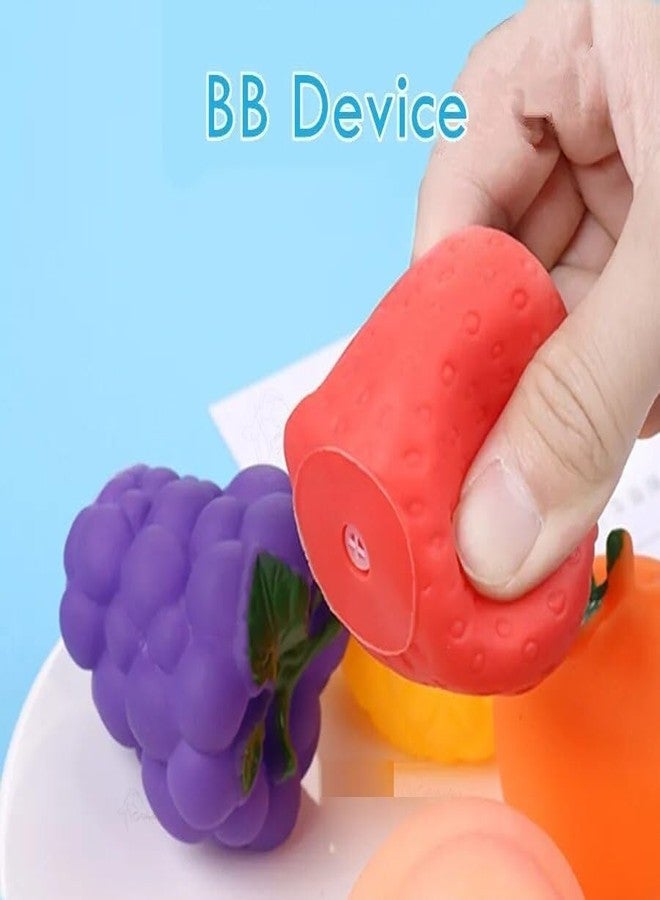 Globular New 6pcs/lot Baby Bath Toys Fruits Kids Bathroom Water Play Toy Rubber Squeeze Float Sounding Dabbling Toys Children Bathtub Toy - Image 3