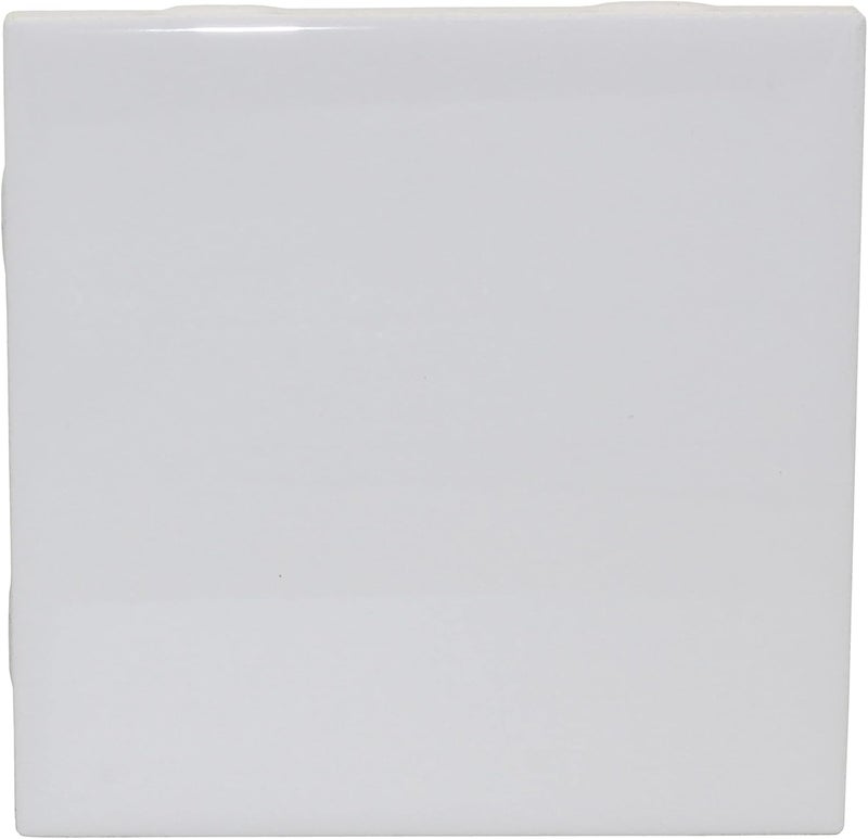 Creative Hobbies 12 Pack of Glossy White Glazed Ceramic Tiles for Alcohol Ink Painting, Decorating, Arts & Crafts, 4.25 x 4.25 Inch Square, Ready-to-Paint Ceramics - Image 4