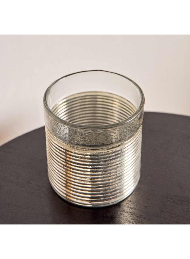 Home Box Erton Etched Glass Candleholder 12 x 12 x 12 cm - Image 1