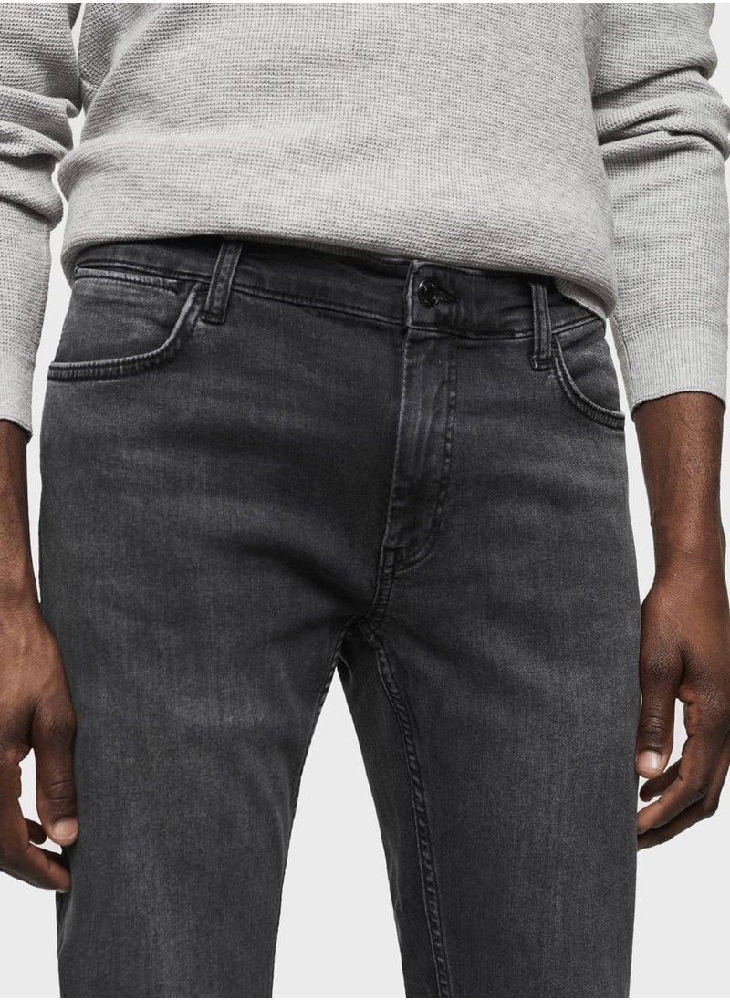 Mango Man - Light Wash Slim Fit Jeans - Image 1