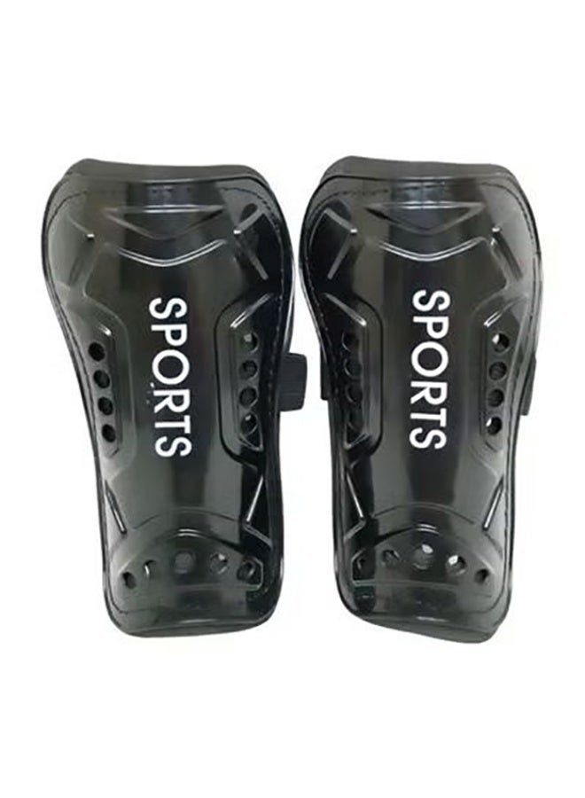 Black Sports Shin Guards, Professional Football  Protective Gear 18cm