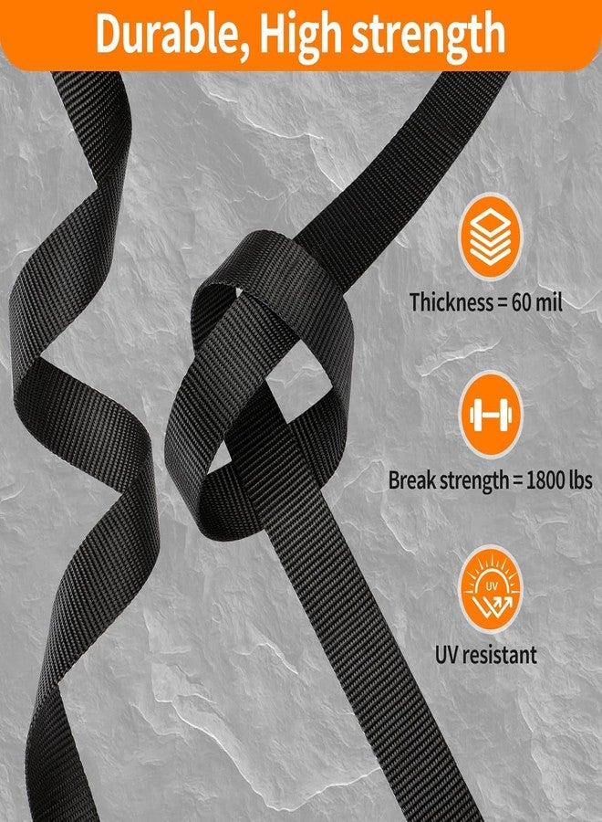 SHOPEE Buckles and Straps Set 1": 5 Meter of Thick Nylon Webbing, 6-Pack Heavy Duty Adjustable Quick Side Release Plastic Buckles, 12 Tri-Glide Slide Clips, Black (1-Inch Combo Set) - Image 4