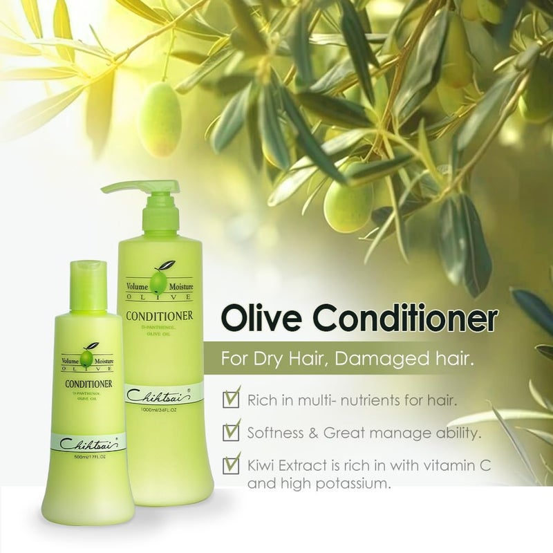 Chihtsai Volume Moisture Olive Conditioner (17oz/500ml) - Image 4